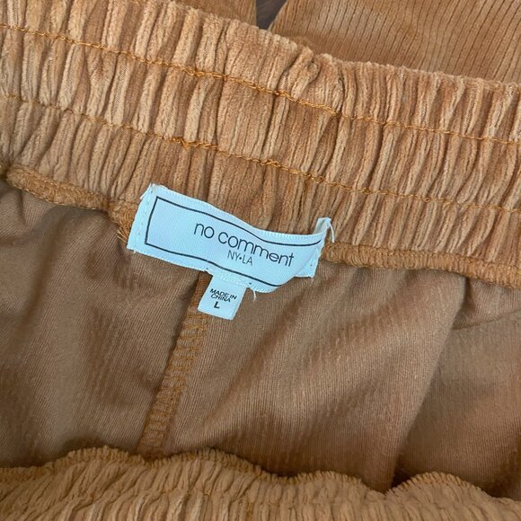 Orange Ribbed Cargo Joggers size Large - Picture 5 of 9